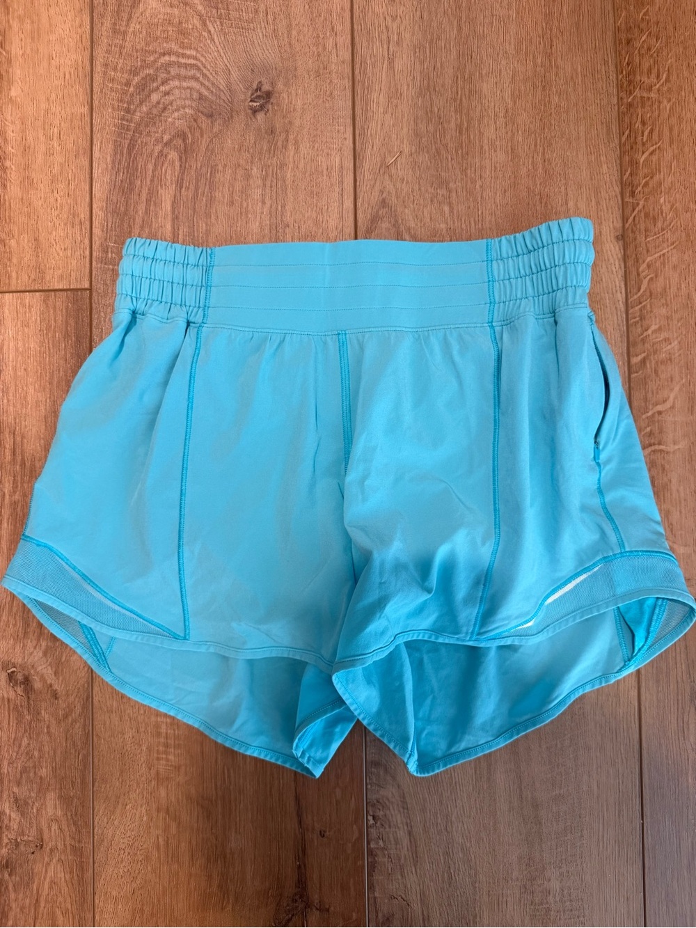 lululemon athletica turquoise athletic shorts